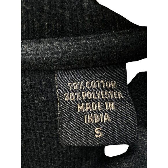 Izod 1/4 Zip Pullover Sweater Navy Blue Size S Embroidered Logo Cotton Blend - Picture 4 of 6